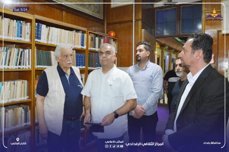 زيارة وفد اعلامي عربي إلى المركز الثقافي البغدادي مساء يوم السبت