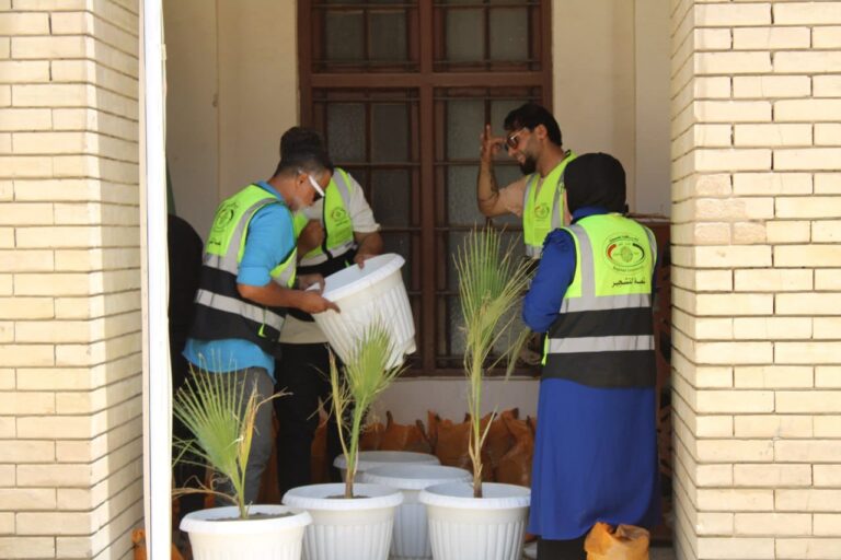 حملة تشجير في المركز الثقافي البغدادي